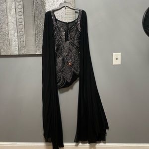 Beautiful mesh crystal dress